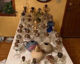 Vintage oil lamps