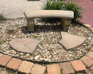 Cement bench 2 available