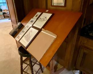 Vintage drafting table