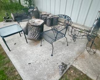Metal patio furniture