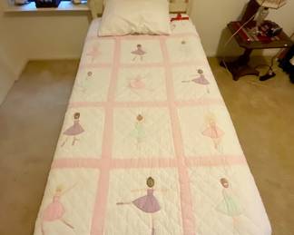 Vintage ballerina quilt