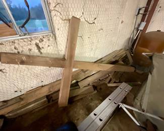 Large wooden cross