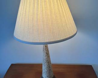 MCM Conical Speckled Ceramic Lamp
