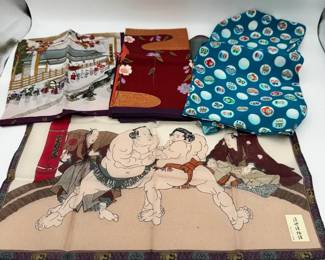 Collection of Japanese Silk Scarves