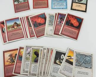 Over 50 Vintage Magic The Gathering Cards circa 1990s
