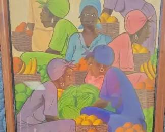Haitian Market Scene by Maurice Guerre