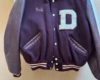 Vintage U of D Delong size 46 Letterman Jacket