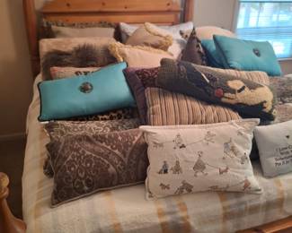 Lots of throw pillows