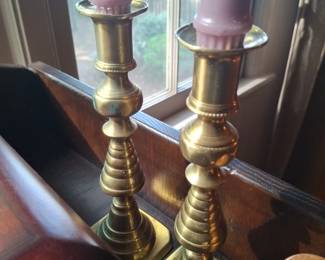 Brass candle sticks