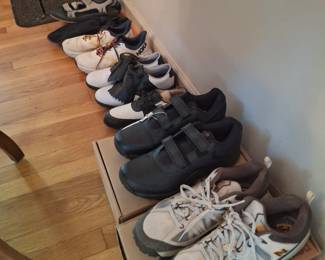Lots of men's shoes