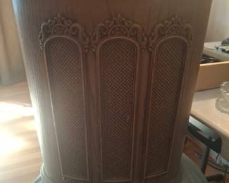 Vintage fancy trash can