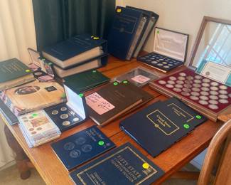 Large collection of coins