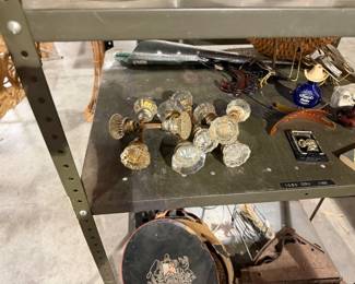 Glass door knobs
