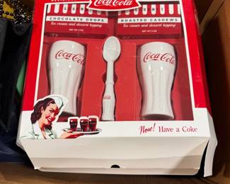 Vintage Coca Cola ice-cream set