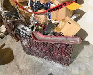 Basket of car aprts