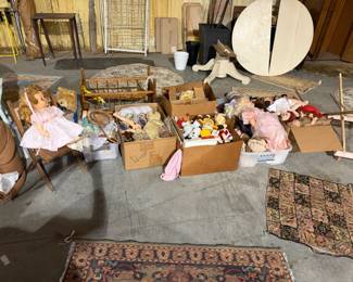 Vintage dolls and toys