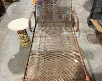 Iron patio chair from Dallas Hilton