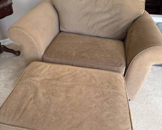Big comfy chair and ottoman
