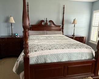 4 of 5 pieces Haverty Queen size foot and head board sold all together