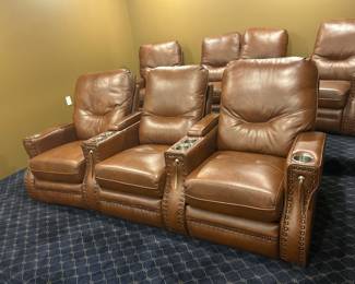 Omnia leather theater seating