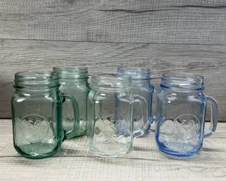 LIBBEY CANADA COUNTY FAIR ROOSTER DRINKING GLASSES