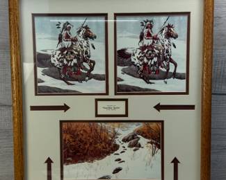 BEV DOOLITTLE FRAMED DECORATOR ART