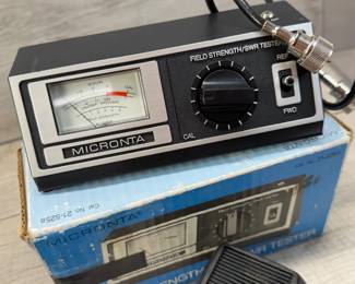MICRONTA FIELD STRENGTH/SWR TESTER & VINTAGE CB MICS