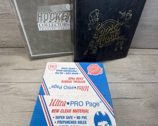 SPORTS CARDS PAGES & BINDERS - NO CARDS