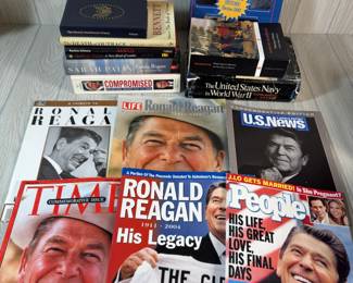 POLITICAL PRESIDENTIAL BOOKS & MAGAZINES RONALD REAGAN