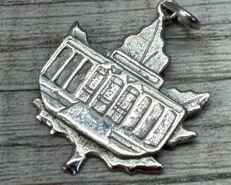 STERLING SILVER PENDANT HOCKEY HALL OF FAME TORONTO