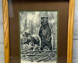 BILL O'NEILL MORNING MIST GRIZZLIES PRINT
