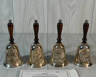 NORMAN ROCKWELL FOUR SEASONS COLLECTIBLE BELLS