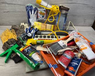 HARDWARE PAINT BRUSHES WORK LIGHTS GLOVES 