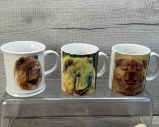 CHOW CHOW DOG COLLECTIBLES MUGS FIGURINE