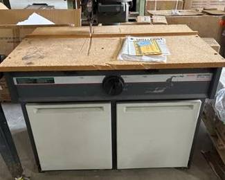 Sears craftsman 10 2.75hp radial arm saw with base cabinets