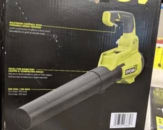 RYOBI 40V 120 MPH 450 CFM Cordless Battery Variable-Speed Jet-Fan Blower