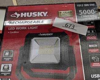 Husky 5000 Lumens LED Rechargeable Work Light