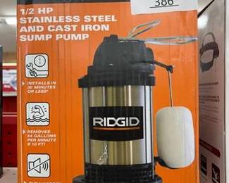 1/2 HP Stainless Steel Dual Suction Sump Pump