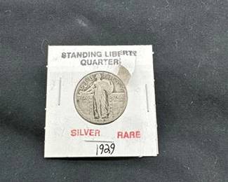 Standing Liberty Quarter Silver Rare 1929
