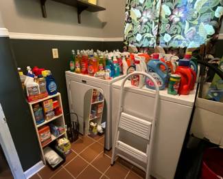 Hundreds of cleaning products—brand new