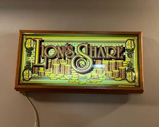 Lighted bar sign