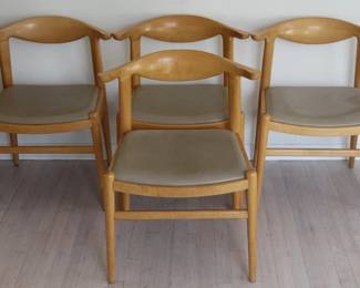 4 Mid Century Scandinavian Dining Chairs