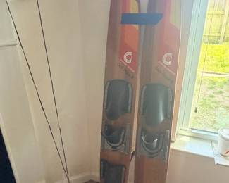 Vintage Cypress Gardens Dick Pope Wooden Water Skis