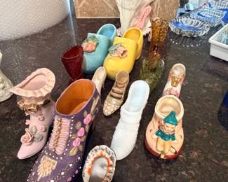 Vintage porcelain shoes