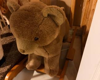 Plush elephant rocking toy