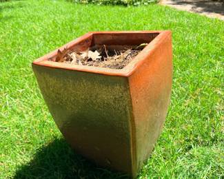 Square outdoor garden planter