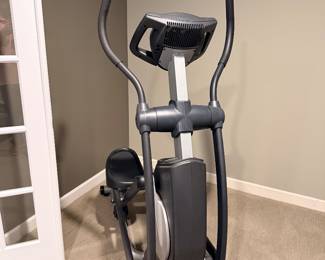 Compact elliptical trainer for home workouts