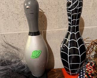 Decorative bowling pin and novelty decor