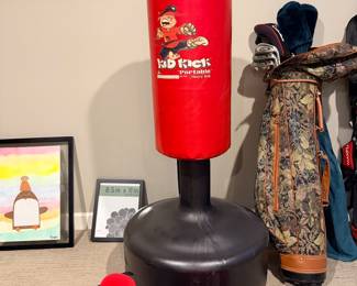 Freestanding kids punching bag