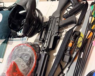 Toy blasters bows and action gear